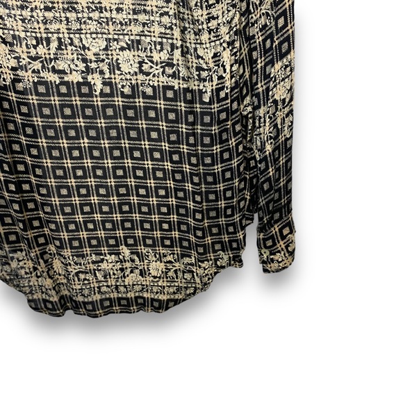 Free People Plaid Floral Caravan Top - Picture 8 of 11